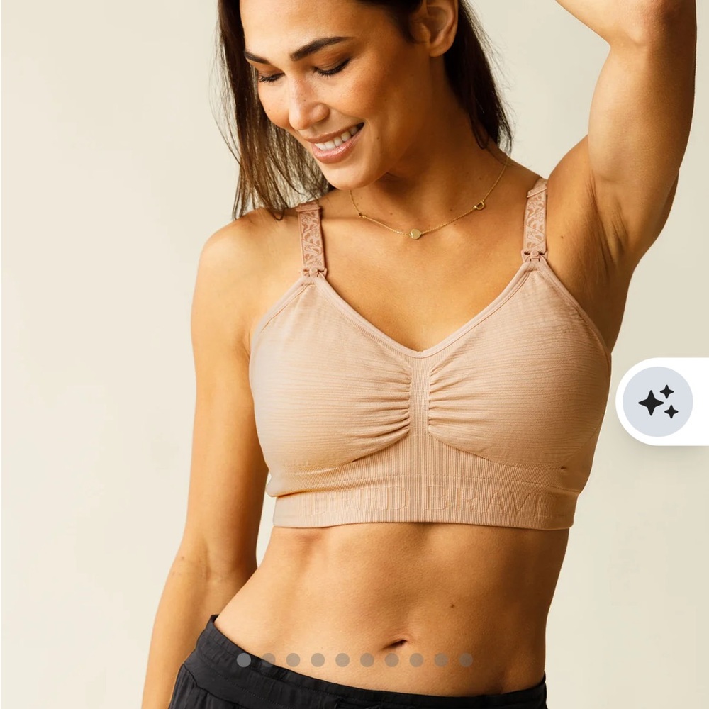 Kindred Bravely Sublime Hands-Free Pumping & Nursing Bra x2 (black & beige)